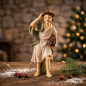 Preview: Handbemalte Krippenfigur Holzsammler, ca. 10 cm, K130-12